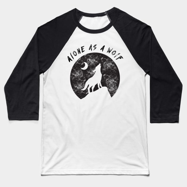 wolf t-shirt Baseball T-Shirt by adouniss